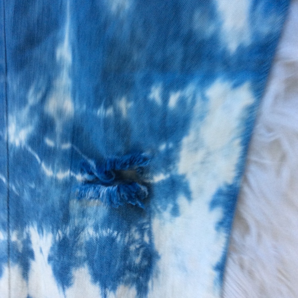 AG Super Skinny Tie Dye Distressed Ankle - Picture 4 of 8